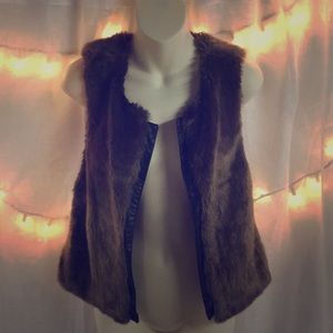 Faux fur vest